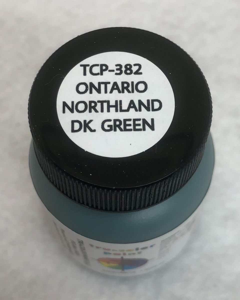 Tru-Color Paint 382 Ontario Northland Dark Green 1oz