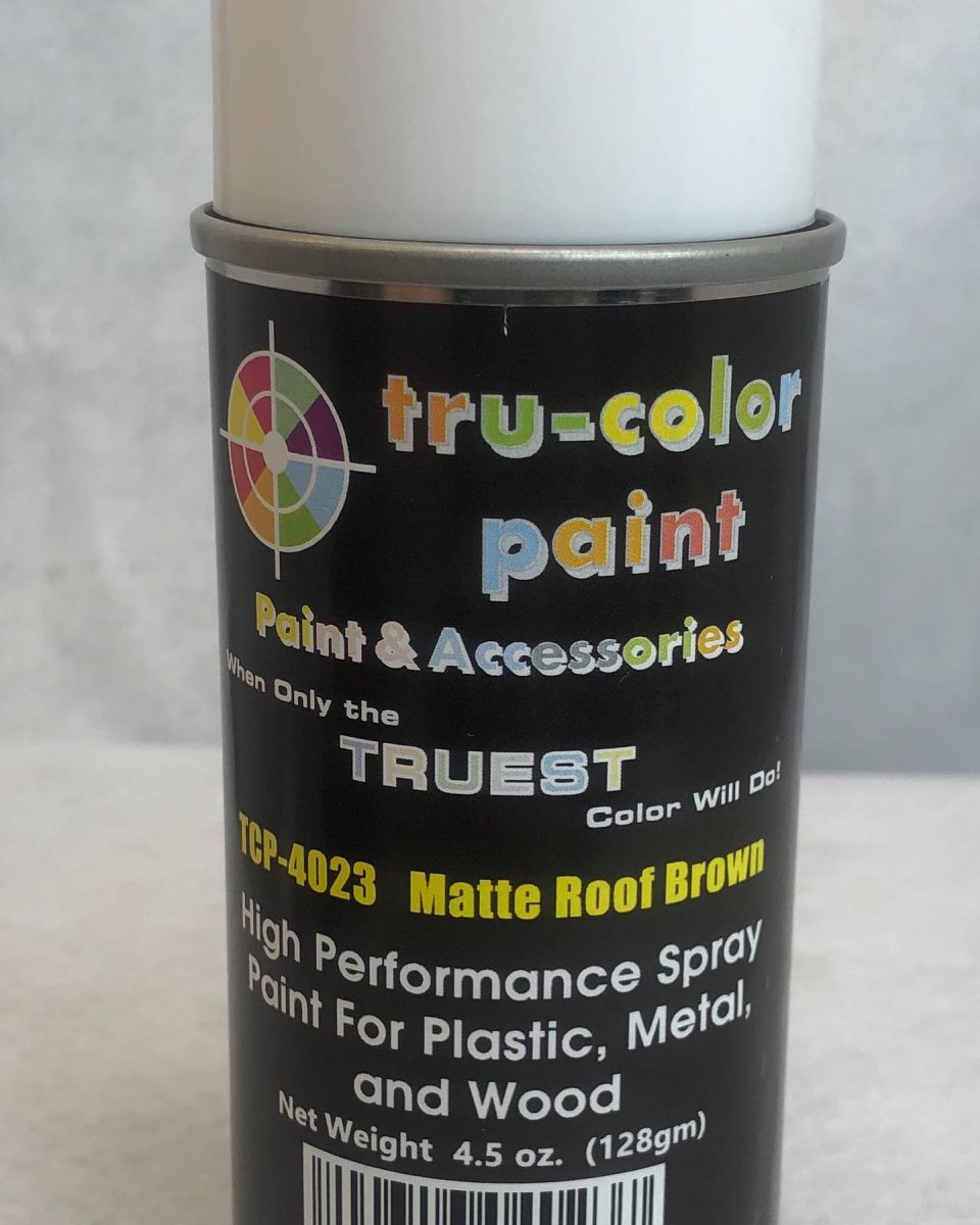 Tru-Color Paint 4023 Matte Roof Brown Spray 4.5oz