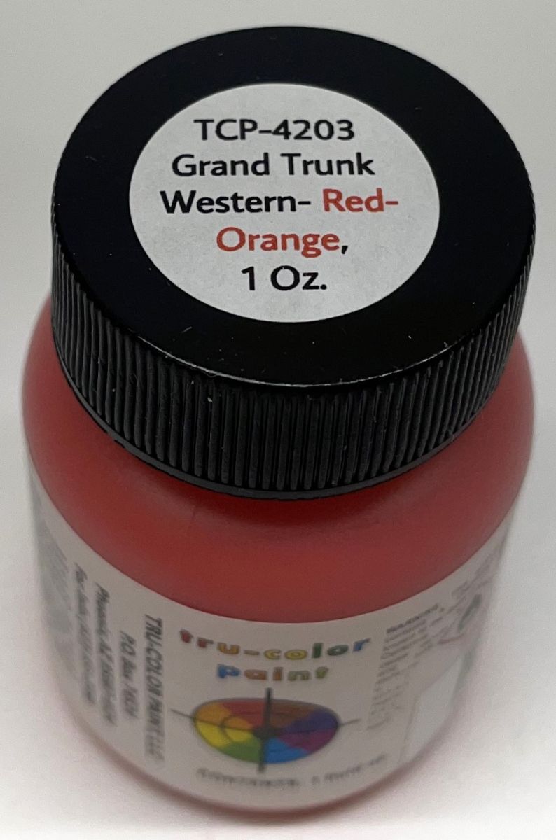 Tru-Color Paint 4203 GTW Red-Orange 1oz
