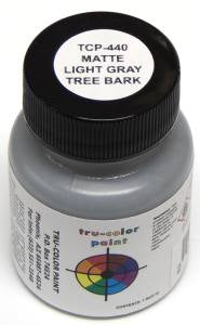 Tru-Color Paint 440 Matte Light Gray Tree Bark 1oz