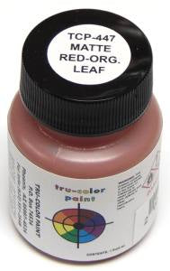 Tru-Color Paint 447 Matte Red-Orange Leaf 1oz