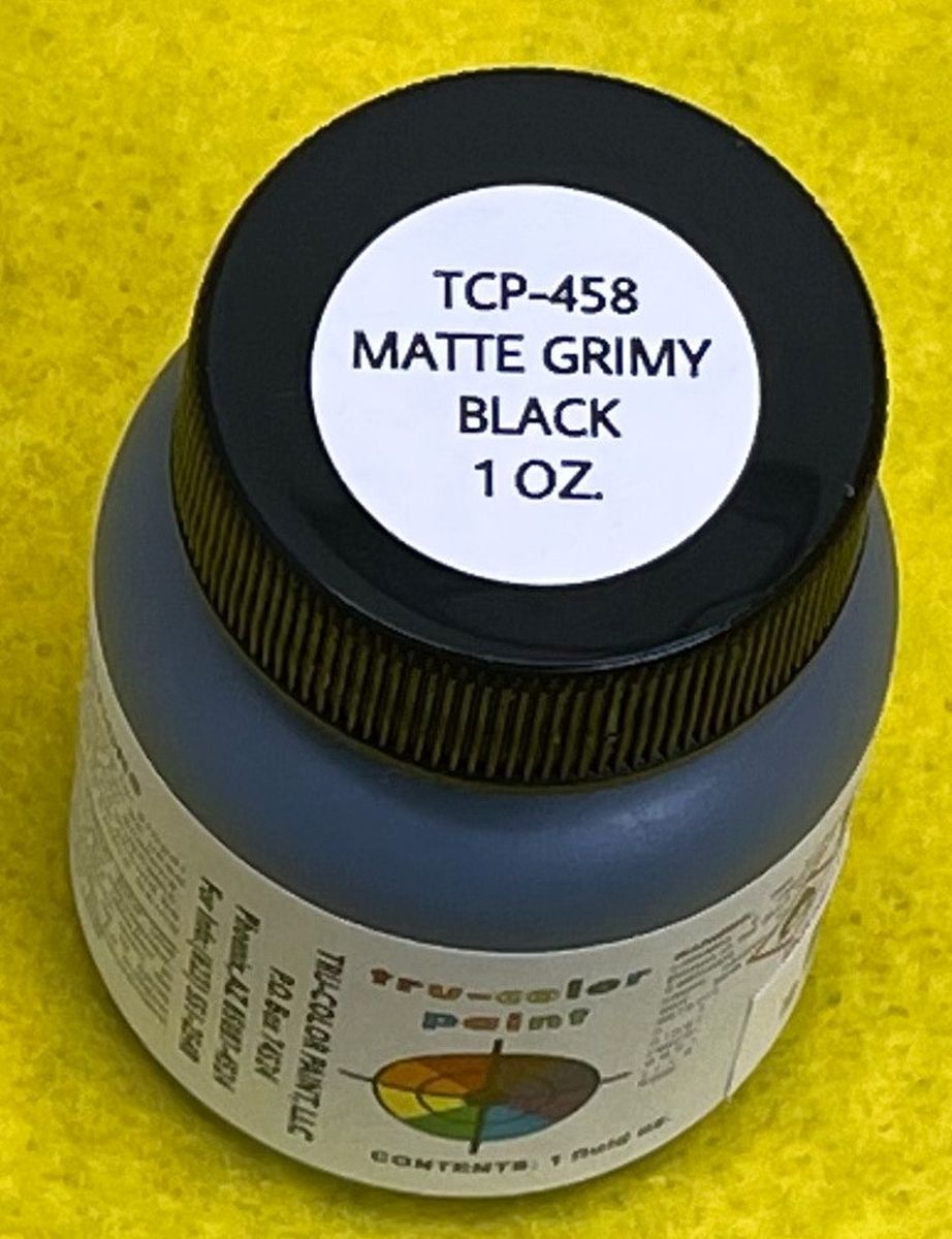 Tru-Color Paint 458 Matte Grimy Black 1oz