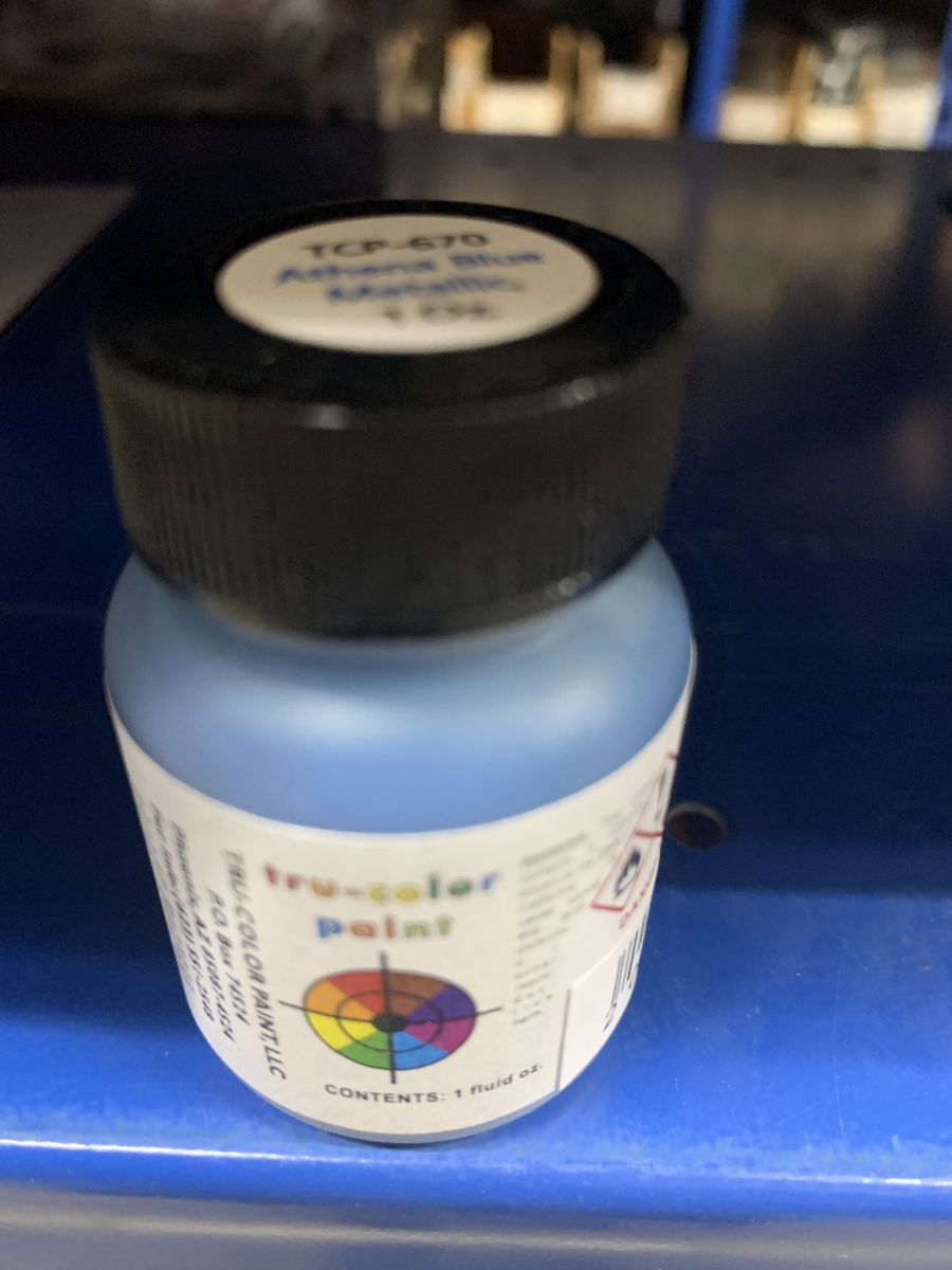 Tru-Color Paint 670 Athena Blue Metallic 1oz