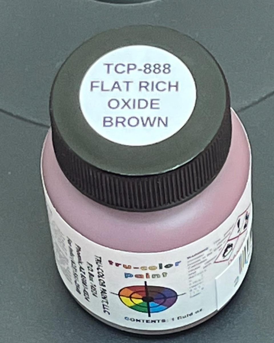 Tru-Color Paint 888 Flat/Brushable Rich Oxide Brown 1oz