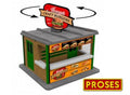Williams Model Trains 39122 O Jimmys Burger Stand w/Rotating Sign/LASER CUT KIT