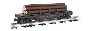 Williams Model Trains 47927 O Operating Log Dump Car West Side Lumber
