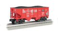 Williams Model Trains 48207 O 55t 2-Bay Hopper Burlington