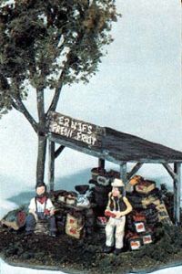 Woodland Scenics 109 HO Ernies Fruit Stand Scene