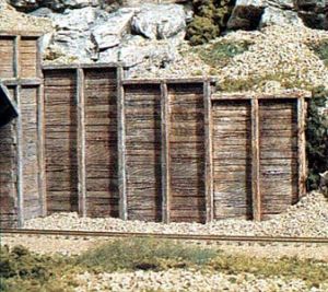 Woodland Scenics 1160 N Timber Retaining Walls/6pk