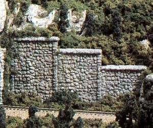 Woodland Scenics 1161 N Random Stone Retaining Walls/6pk