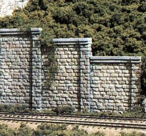 Woodland Scenics 1259 HO Cut Stone retaining/wing walls