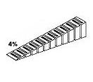 Woodland Scenics 1413 Foam Incline Starter-4% 4pc