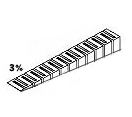 Woodland Scenics 1415 Foam Incline Starter-3% 6pc