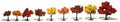 Woodland Scenics 1540 Trees 1 1/4 -3  Fall Mix
