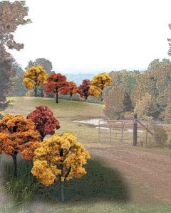 Woodland Scenics 1576 Bulk Trees 2 -3  Fall Colors/23pc