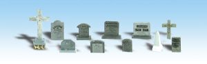 Woodland Scenics 1856 HO Tombstones