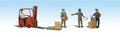 Woodland Scenics 1911 HO Workers w/Forklift