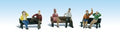 Woodland Scenics 1924 HO People on Benches