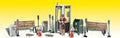 Woodland Scenics 1941 HO Street Accessories