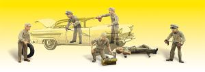 Woodland Scenics 1948 HO Service Station Attendents