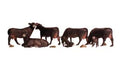 Woodland Scenics 1955 HO Black Angus Cows