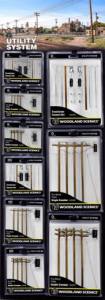 Woodland Scenics 2249 Utility Assortment w/ Merchandiser Includes vinyl merchandis