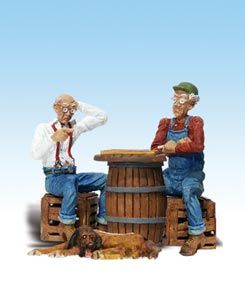 Woodland Scenics 2522 G Checker Players & Dog