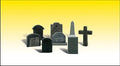 Woodland Scenics 2554 G Tombstones