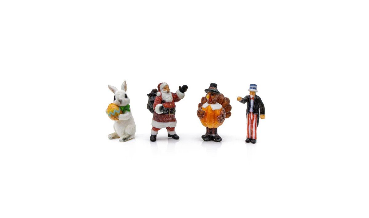 Woodland Scenics 2873 N Holiday Figures 4 PK