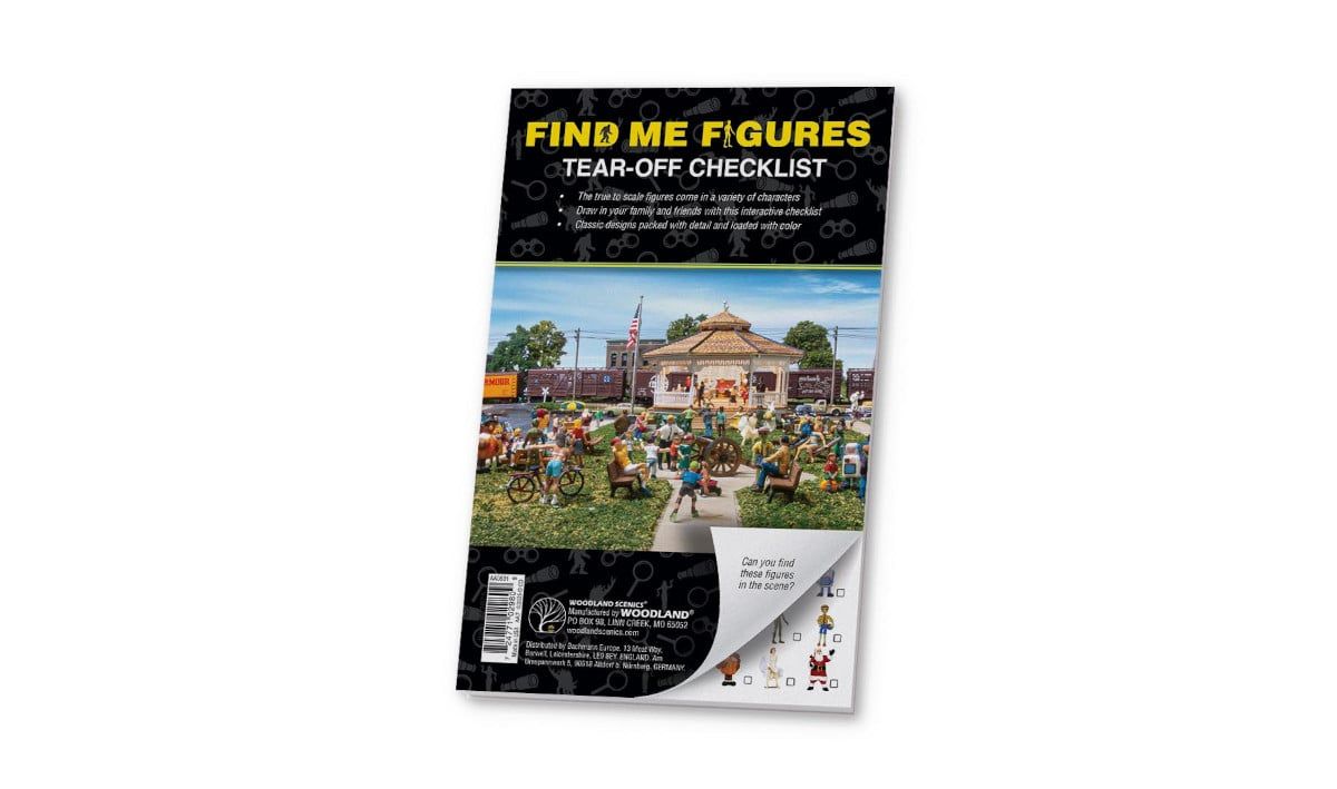 Woodland Scenics 2875 Find Me Figures Checklist Tablet