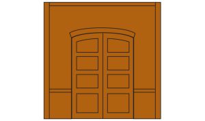 Woodland Scenics 30102 HO DPM Street Level Wall Loading Door