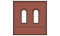 Woodland Scenics 30103 HO DPM Dock Level Wall Arched Windows