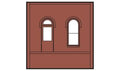 Woodland Scenics 30105 HO DPM Dock Level Wall Arched Entry