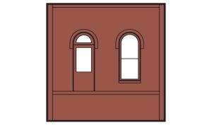Woodland Scenics 30105 HO DPM Dock Level Wall Arched Entry