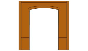 Woodland Scenics 30107 HO DPM Street Level Wall Open Arch