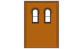 Woodland Scenics 30109 HO DPM 2-Story Wall Arched Upper 2-Windows