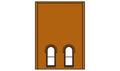 Woodland Scenics 30110 HO DPM 2-Story Wall Arched Lower 2-Windows