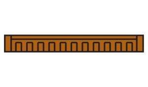 Woodland Scenics 30114 HO DPM Cornice Fancy/8pc