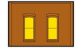 Woodland Scenics 30130 HO DPM 1-Story Wall Rectangular Windows