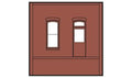 Woodland Scenics 30136 HO DPM Dock Level Wall Rectangular Entry