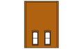 Woodland Scenics 30137 HO DPM 2-Story Wall Lower Small Rectangular Windows