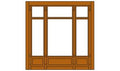 Woodland Scenics 30142 HO DPM Street Level Wall Victorian Window