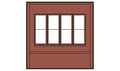 Woodland Scenics 30143 HO DPM Dock Level Wall Victorian Window