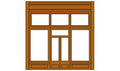 Woodland Scenics 30161 HO DPM Street Level Wall 20th Century Storefront Entry
