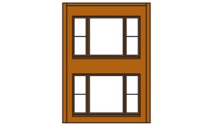 Woodland Scenics 30164 HO DPM 2-Story Wall 20th Century Windows