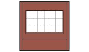 Woodland Scenics 30173 HO DPM Dock Level Wall Steel Sash Windows