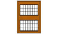 Woodland Scenics 30174 HO DPM 2-Story Wall Steel Sash Windows