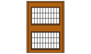 Woodland Scenics 30174 HO DPM 2-Story Wall Steel Sash Windows