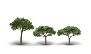 Woodland Scenics 3555 2.3 3.3 Canopy Trees 3/pkg