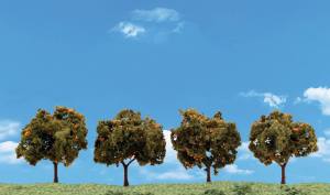 Woodland Scenics 3592 2 -3  Orange Trees 4/pkg